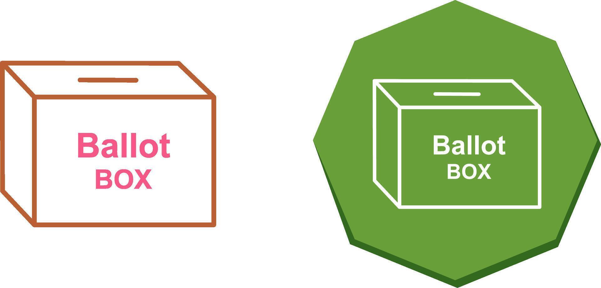 Ballot Box Icon Design vector