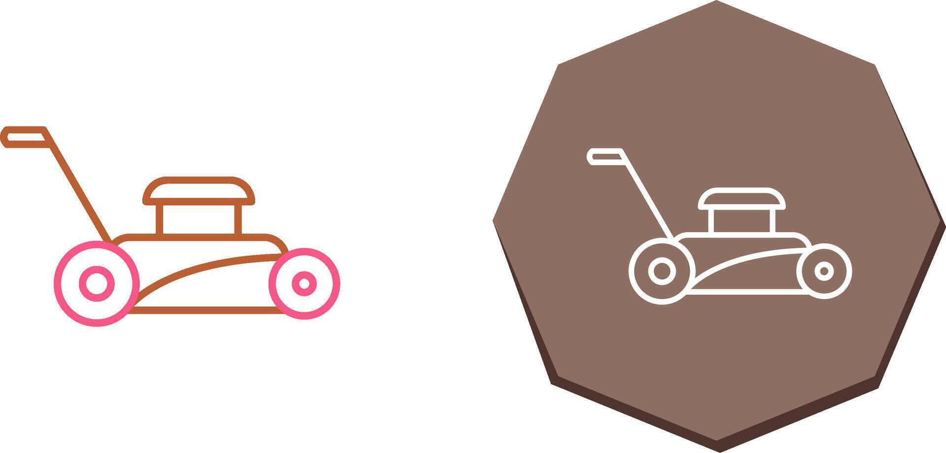 Lawn Mower Icon Design vector