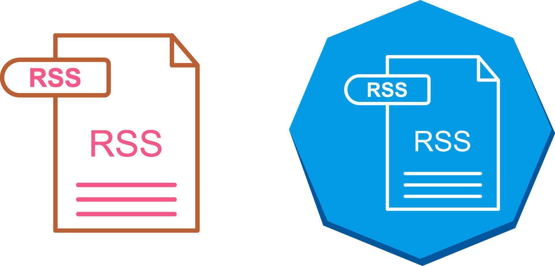 RSS Icon Design vector
