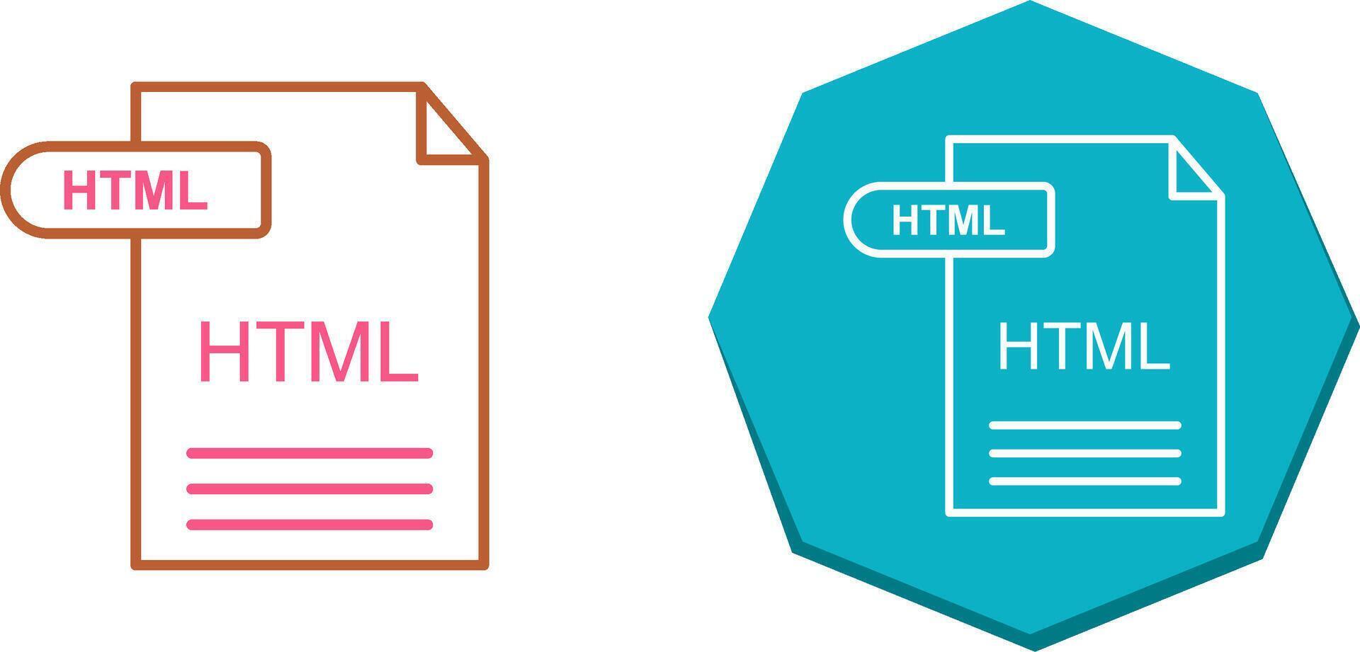HTML Icon Design 44506622 Vector Art at Vecteezy