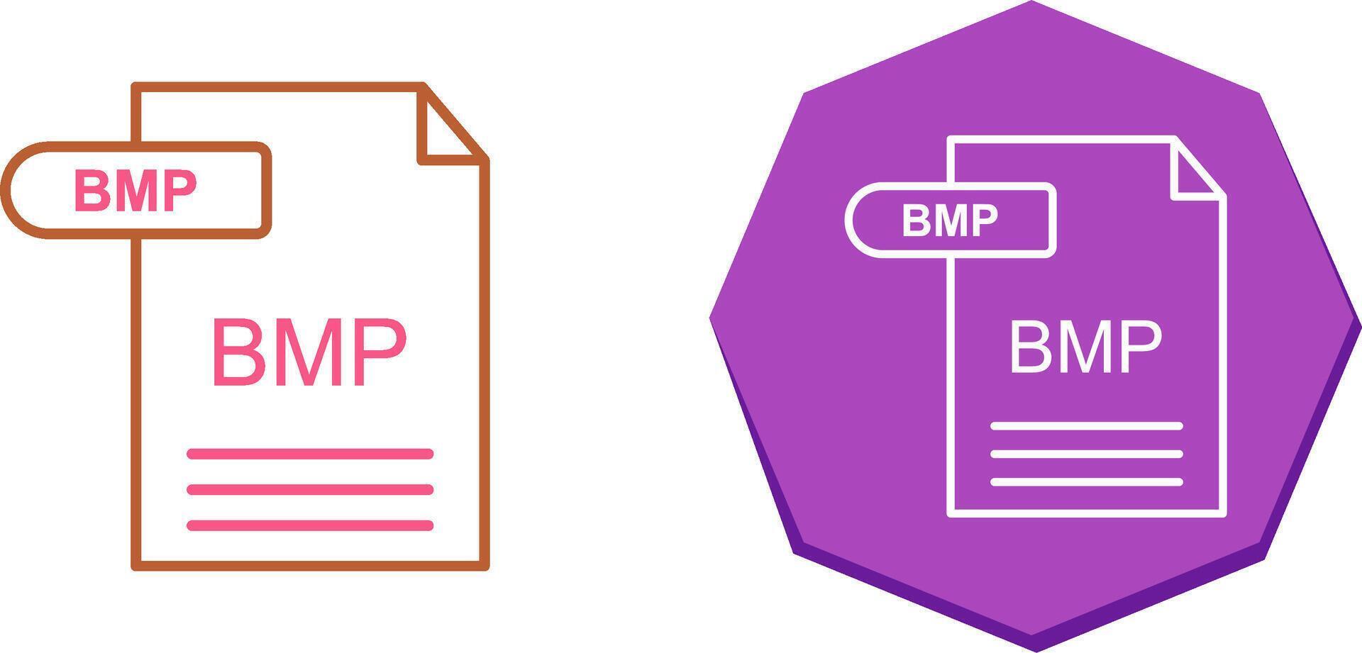 BMP Icon Design vector