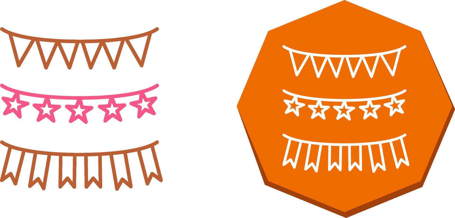 Garlands Icon Design vector