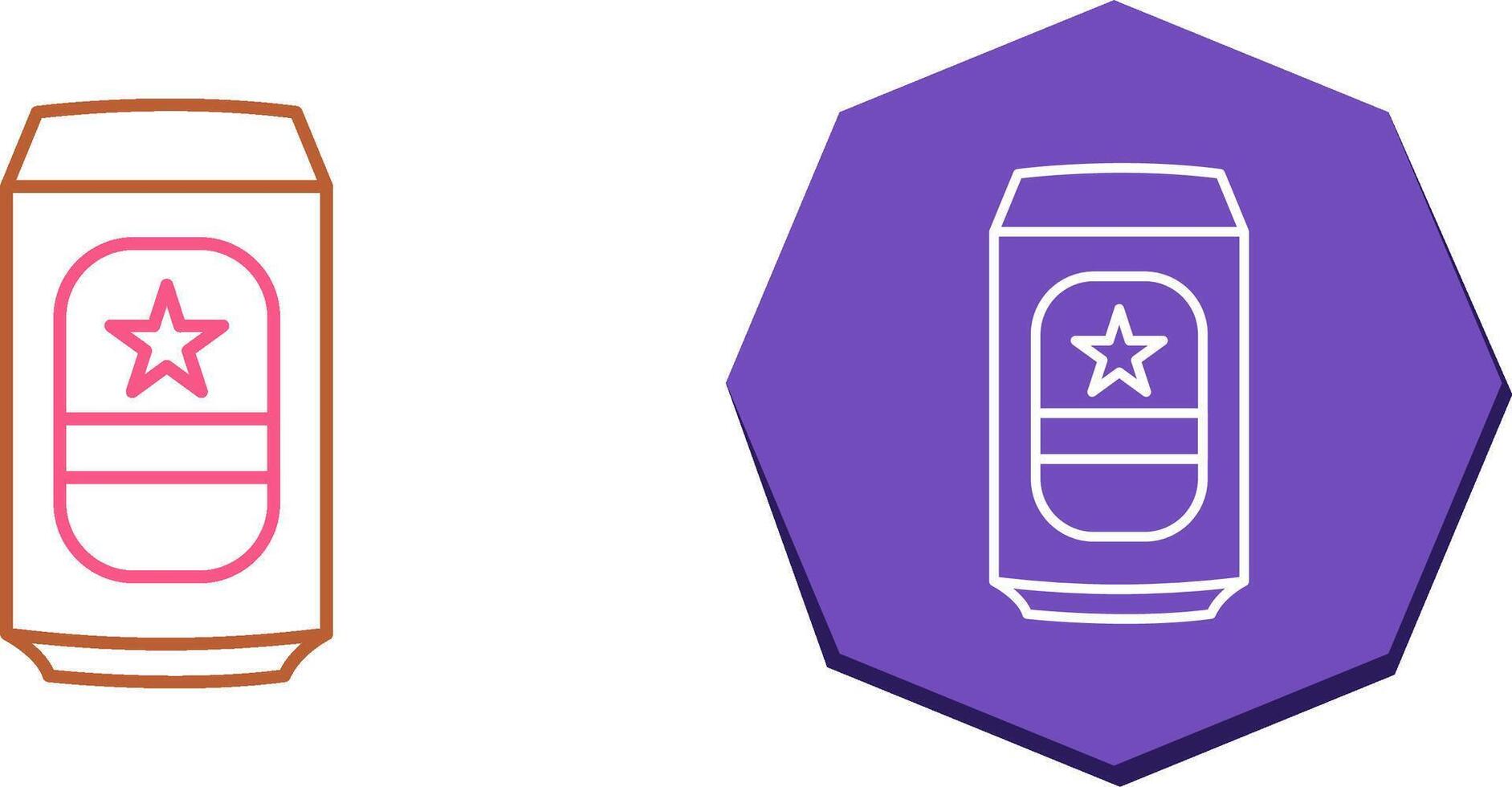 Beer Can Icon Design vector