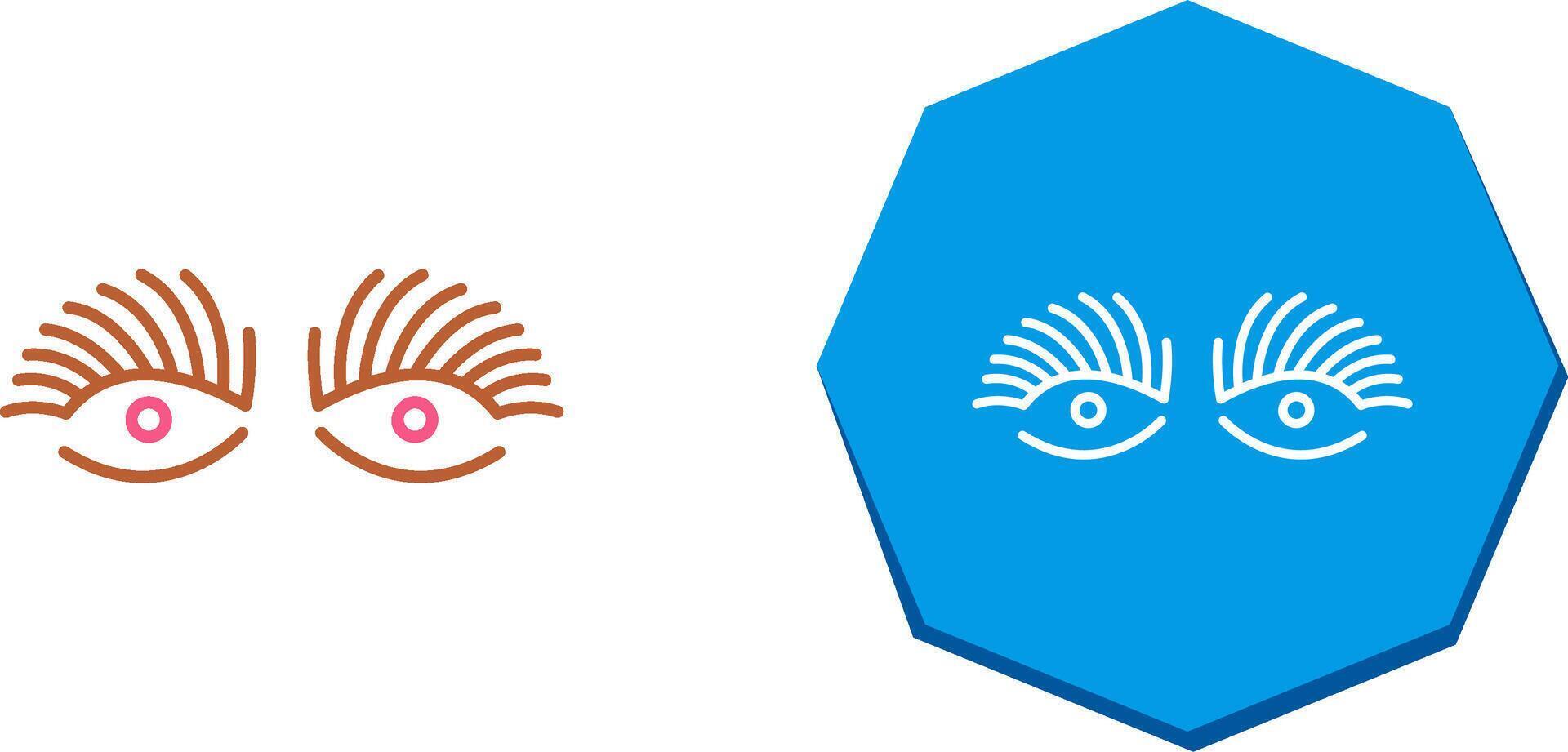 Longlashes Icon Design vector