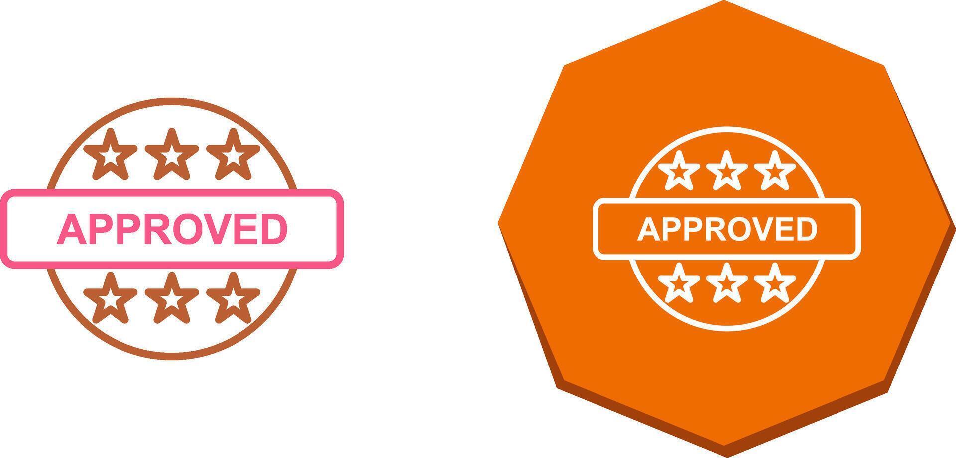 Approved Icon Design vector