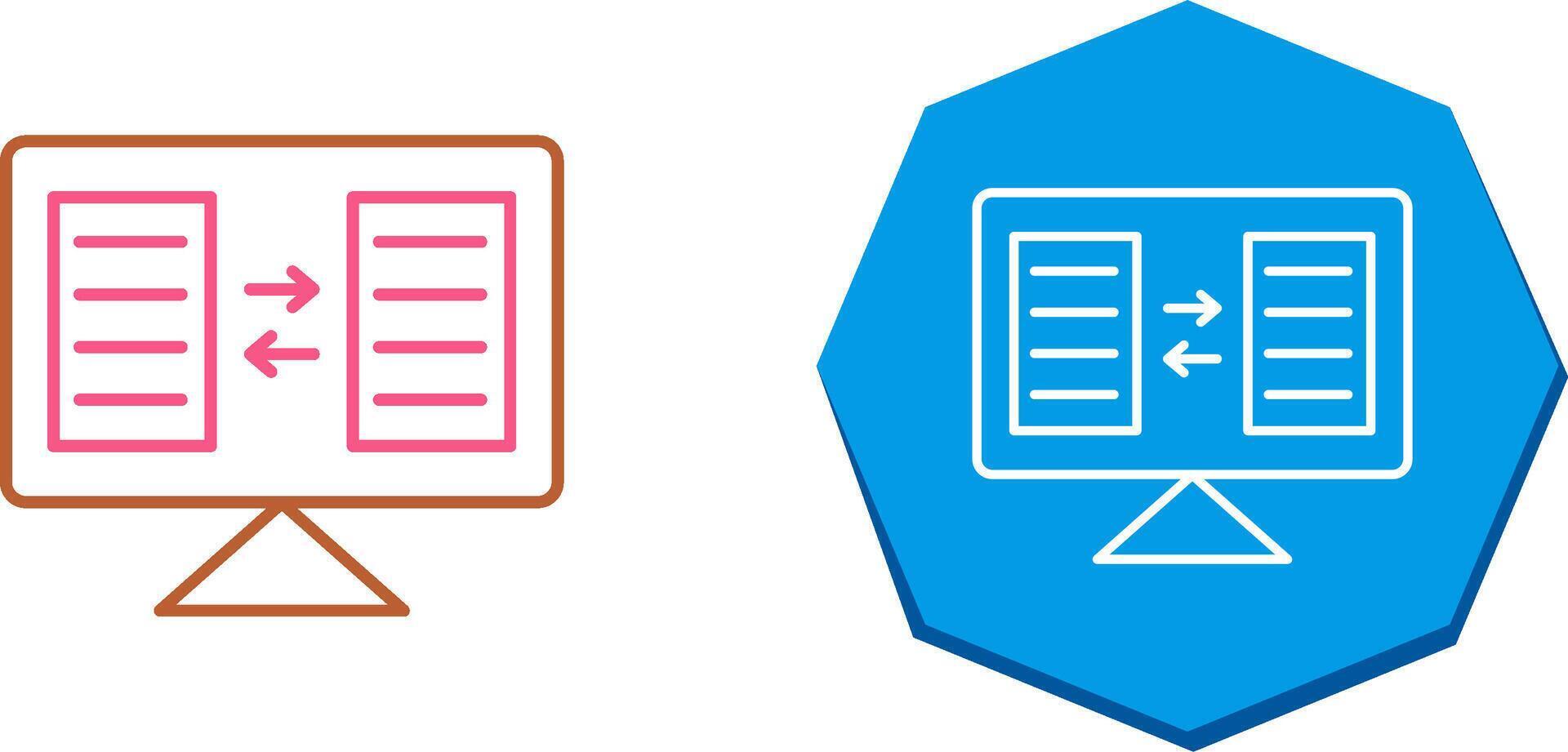 File Sharing Icon Design vector