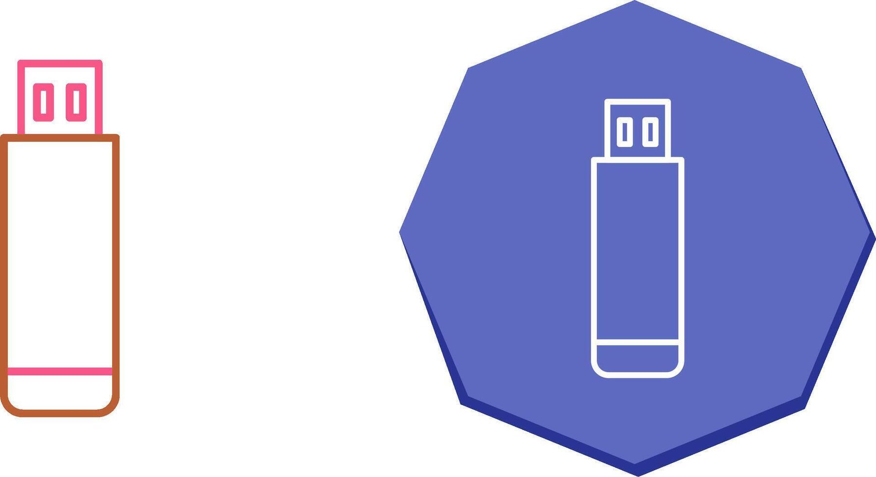 USB Drive Icon Design vector