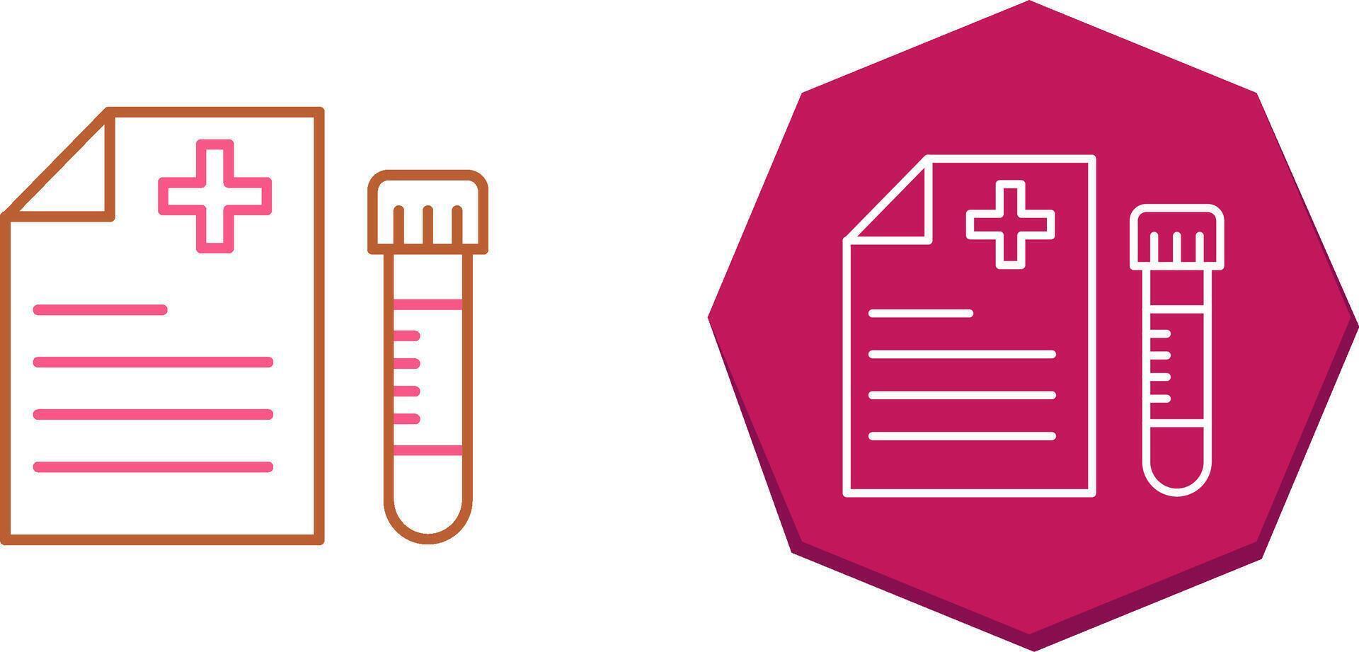 Blood Test Icon Design vector
