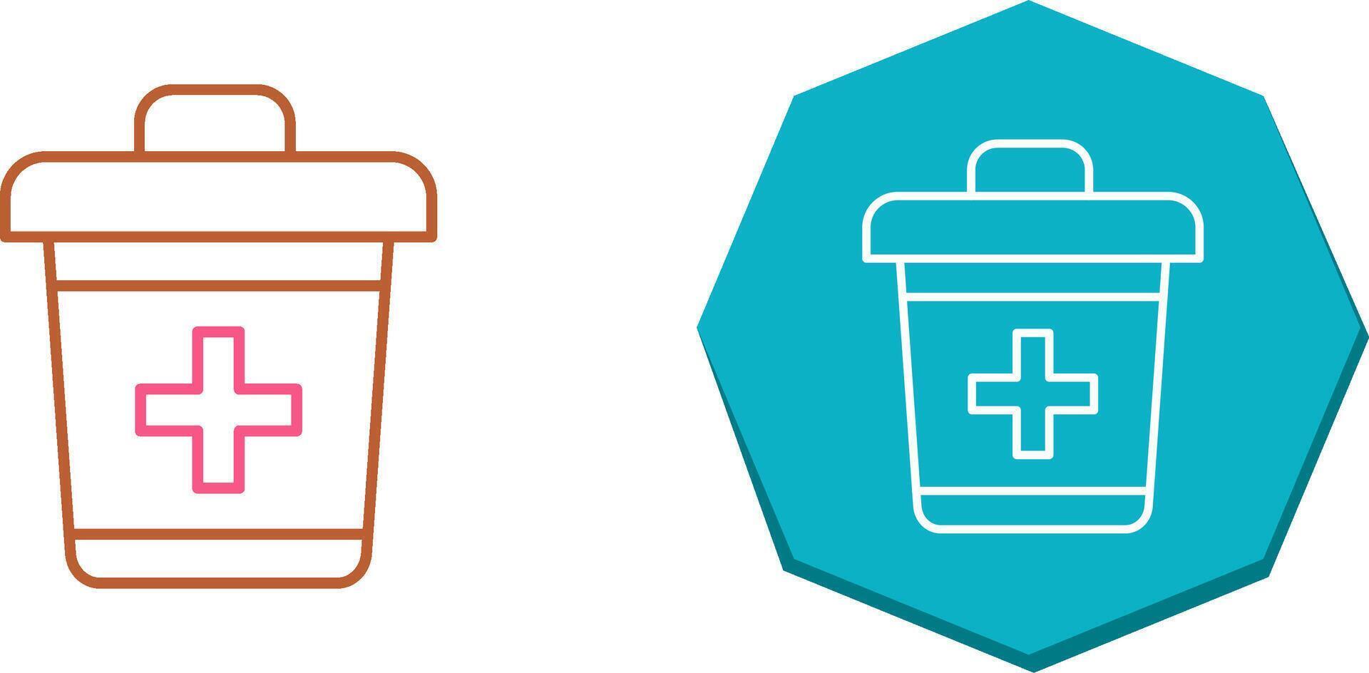Dustbin Icon Design vector