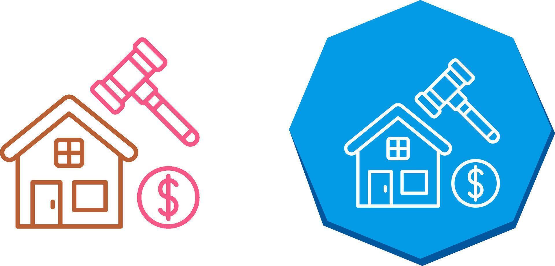 Auction Icon Design vector
