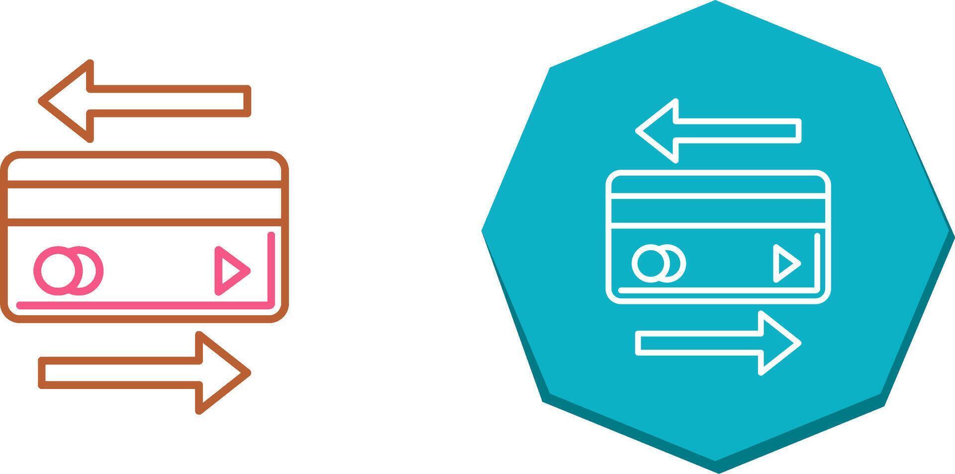 Transaction Icon Design vector