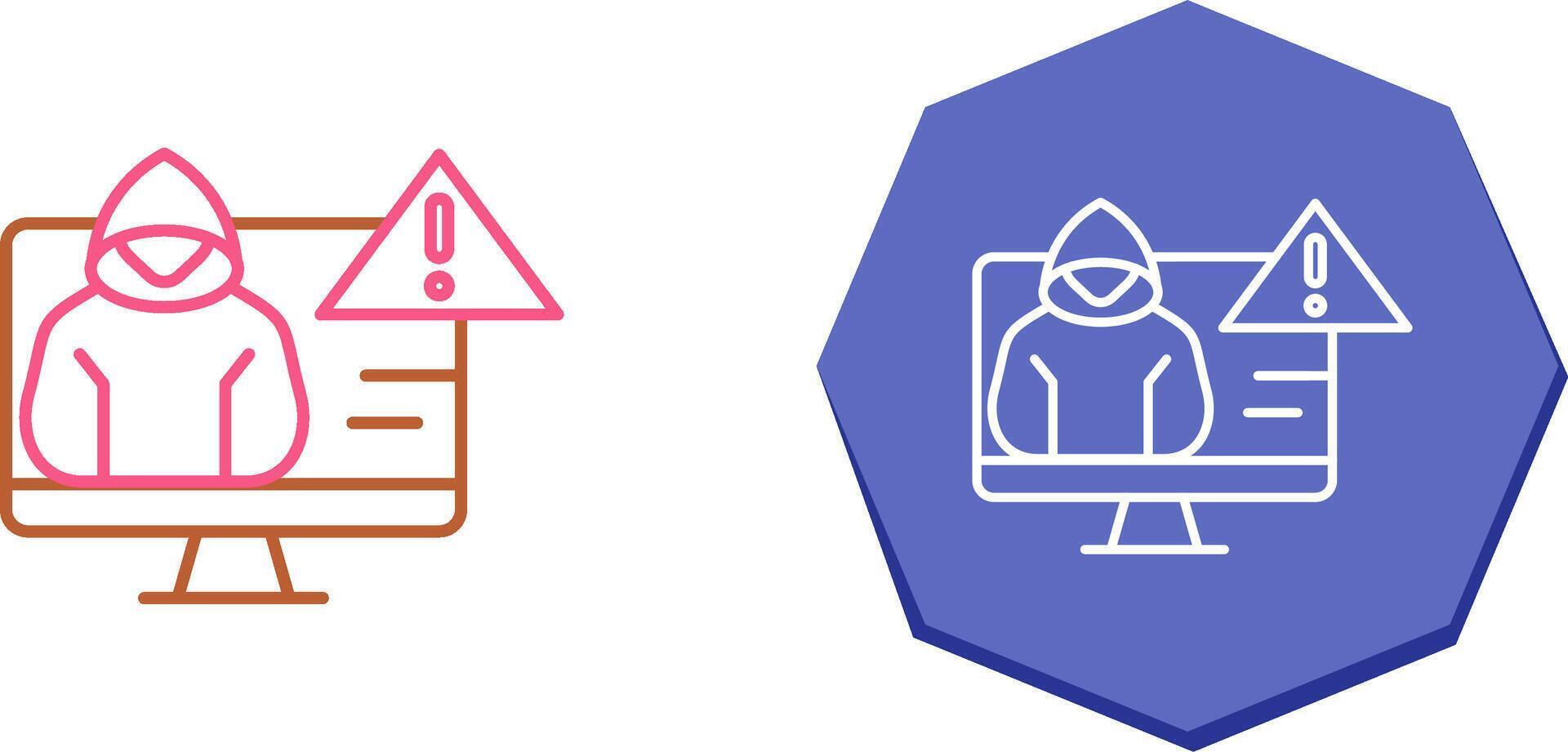 Threat Icon Design vector