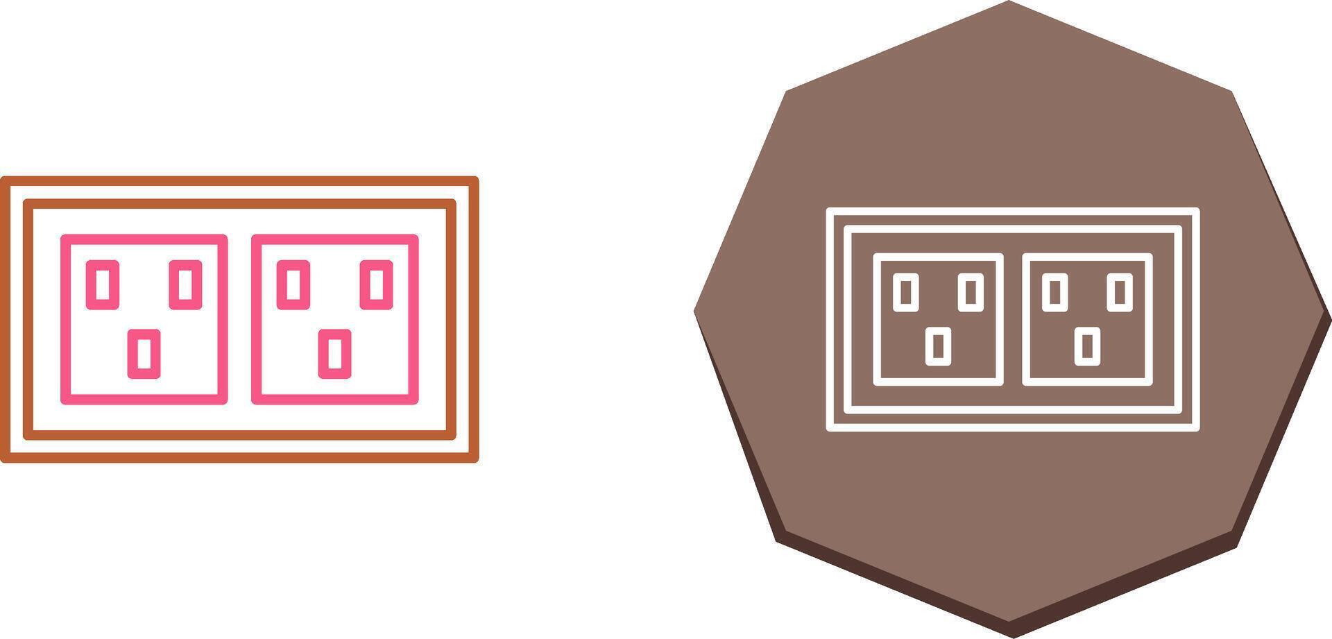 Socket Icon Design vector