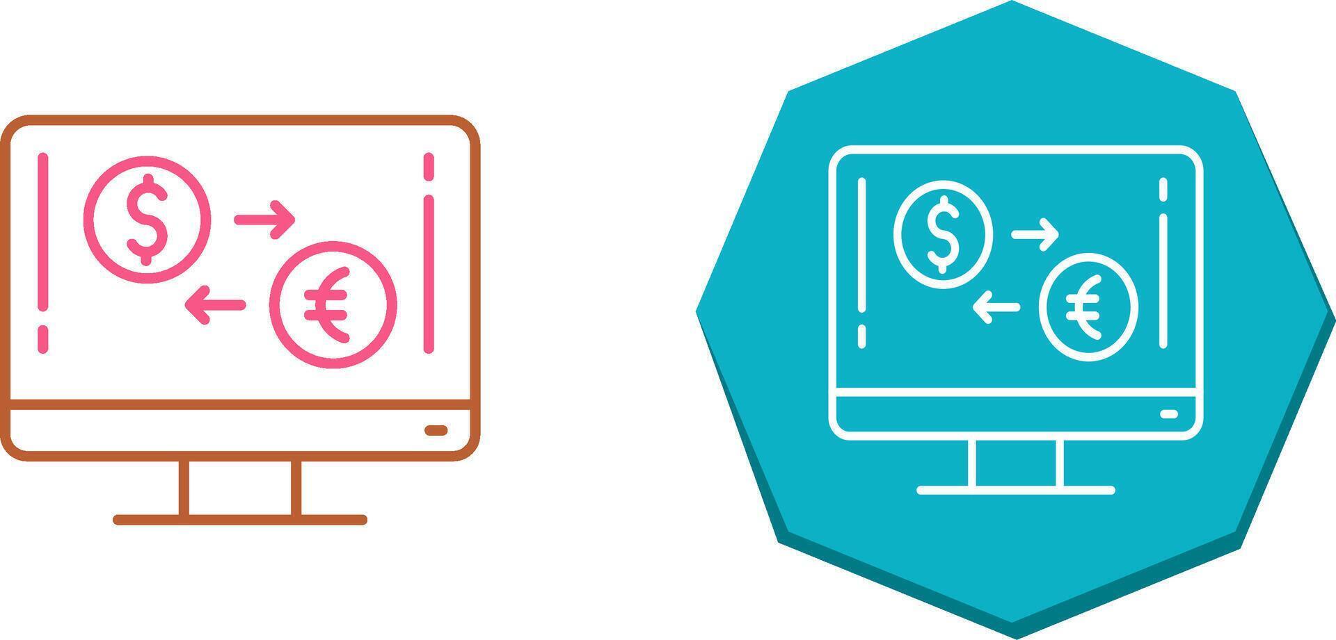 Currency Exchange Icon Design vector