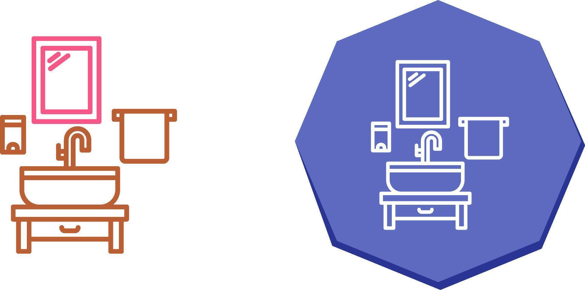 Washbasin Icon Design vector