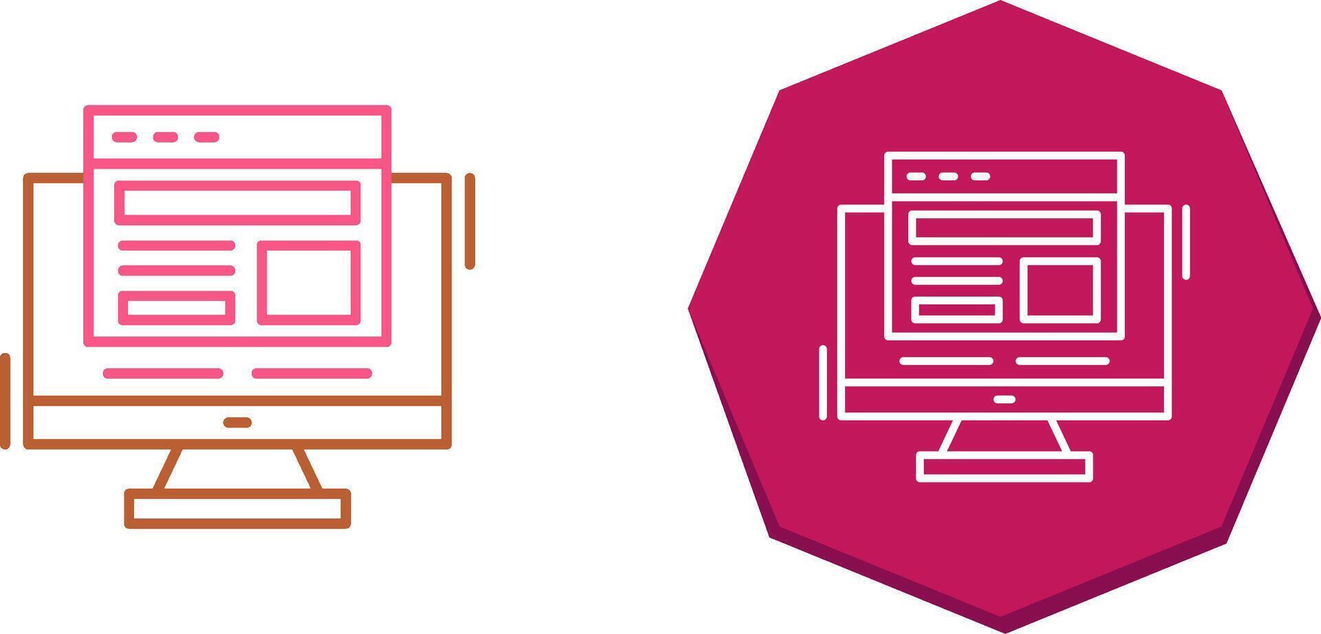 Adaptive Layout Icon Design vector