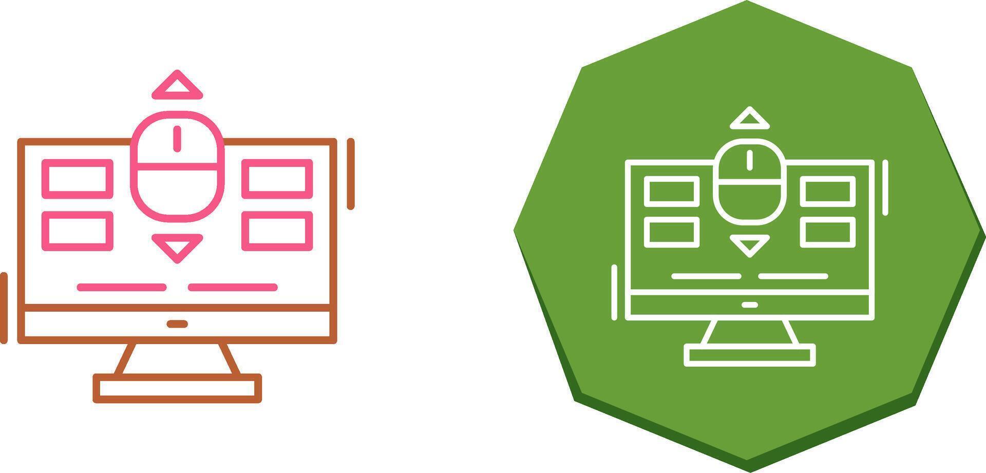 Scroll Icon Design vector