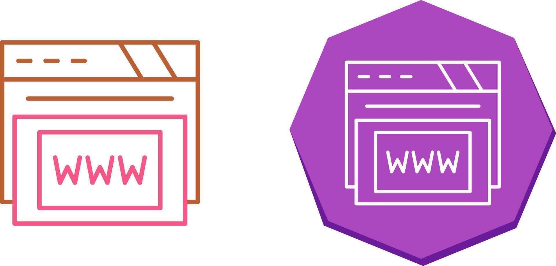 Www Icon Design vector