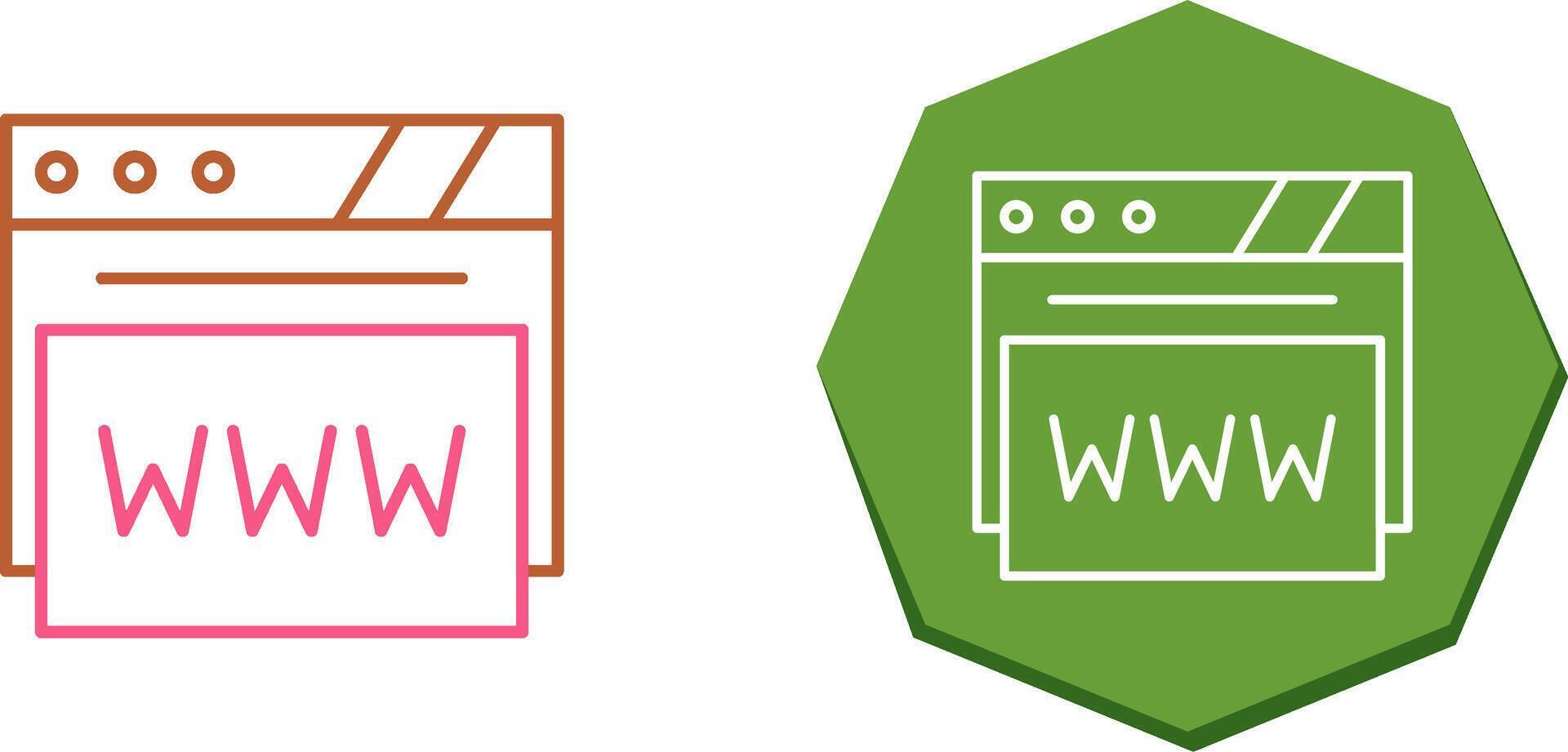 Web Browser Icon Design vector