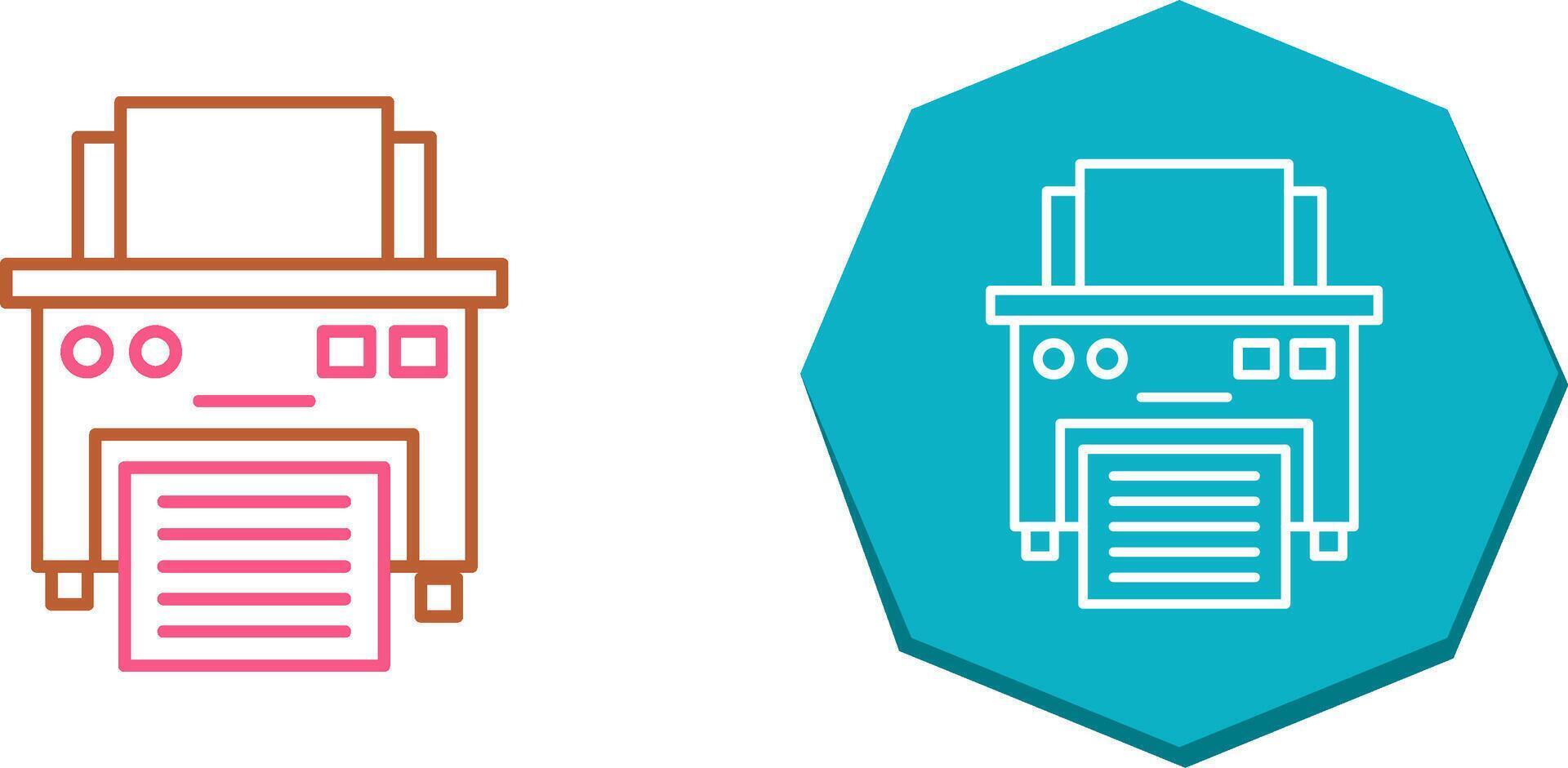 Printer Icon Design vector