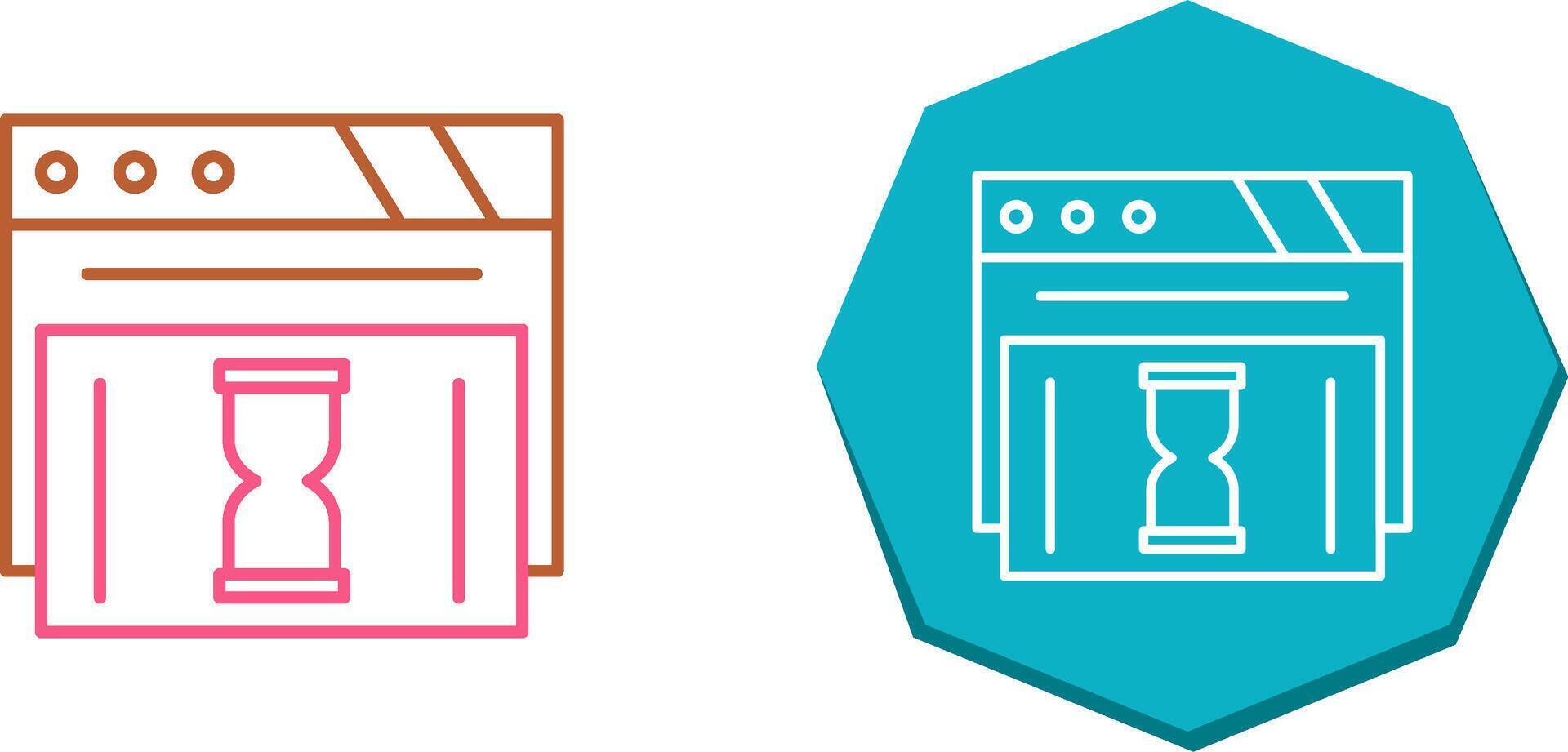Waiting Icon Design vector
