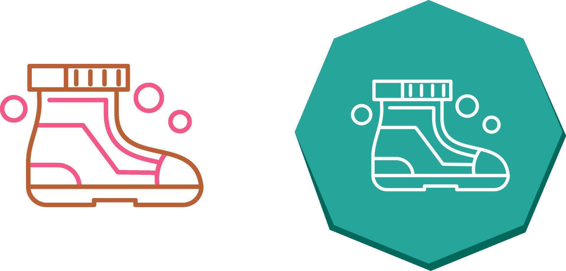 Ski Boots Icon Design vector