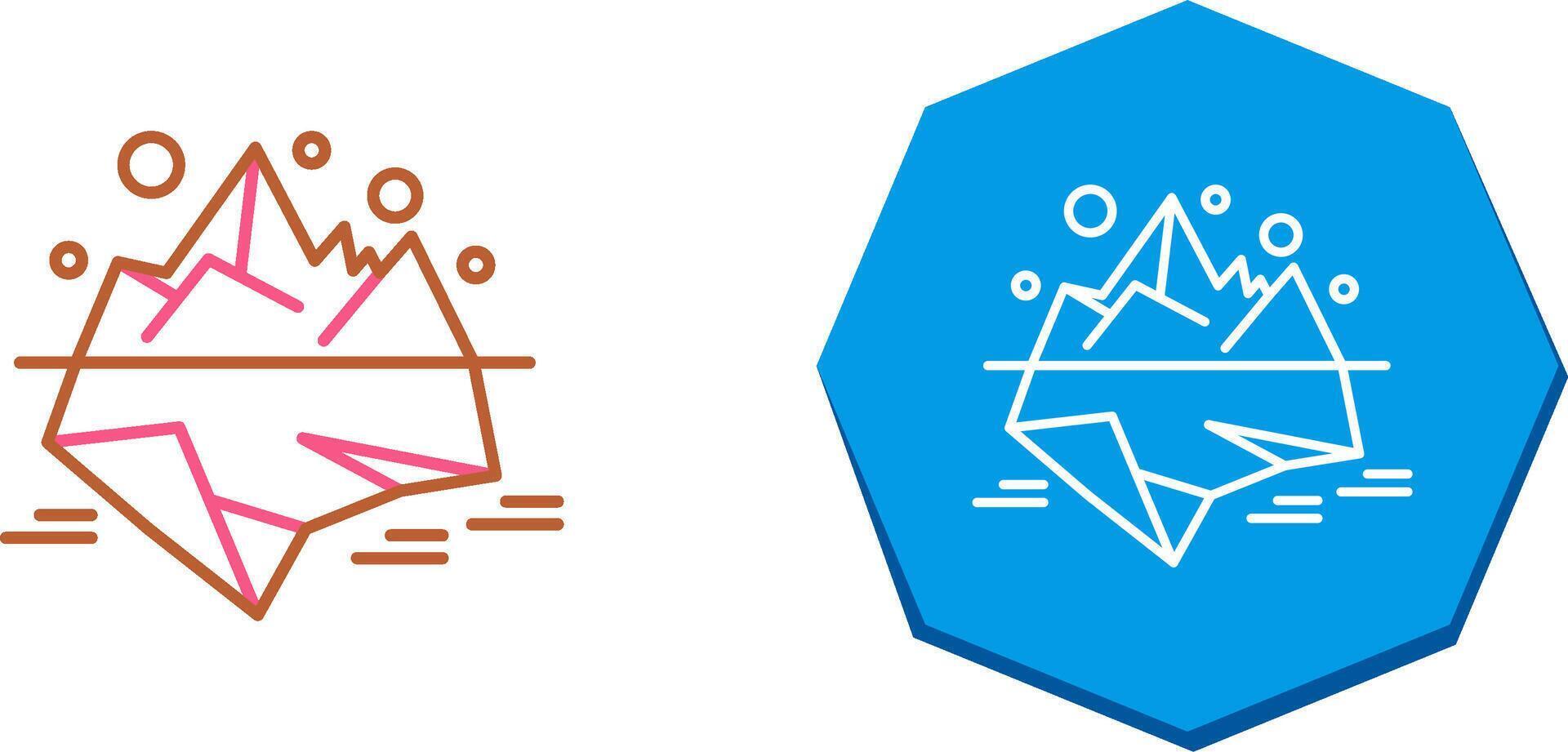 Iceberg Icon Design vector