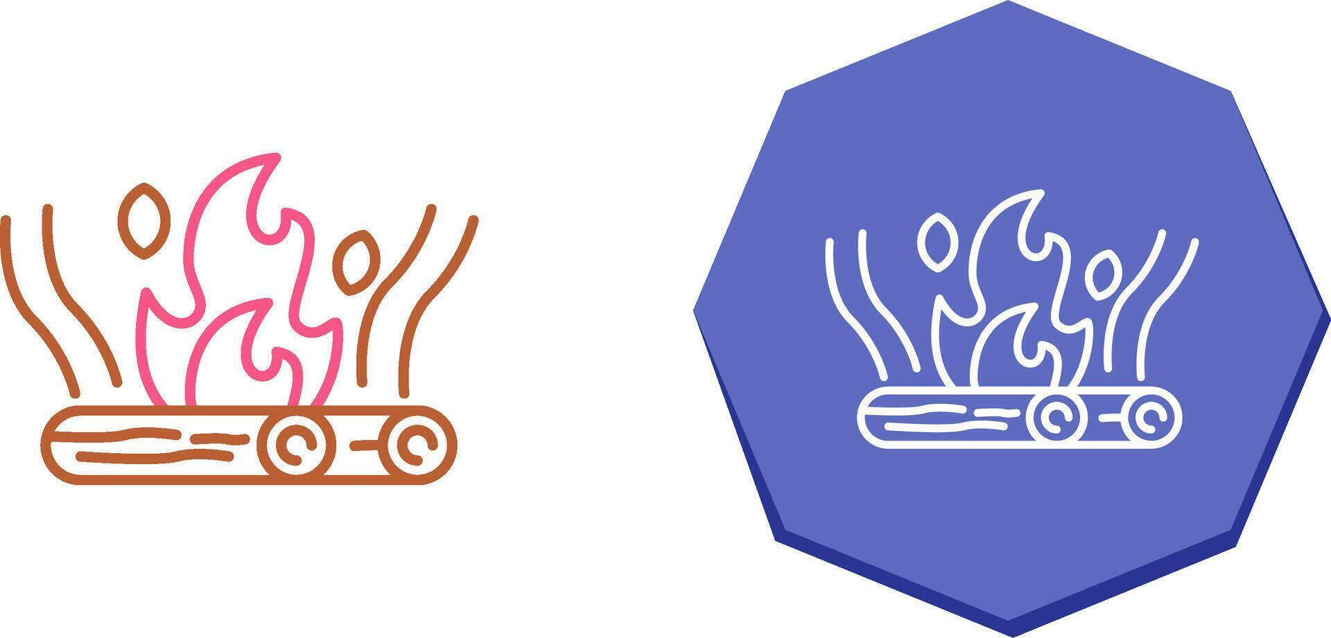 Bonfire Icon Design vector