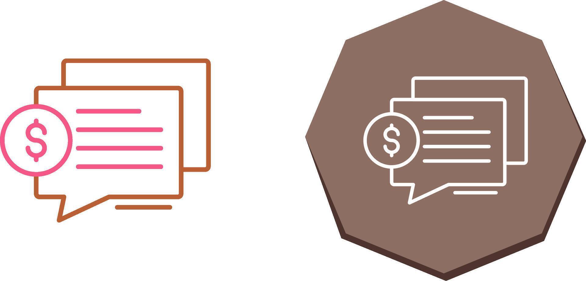 Dialog Icon Design vector