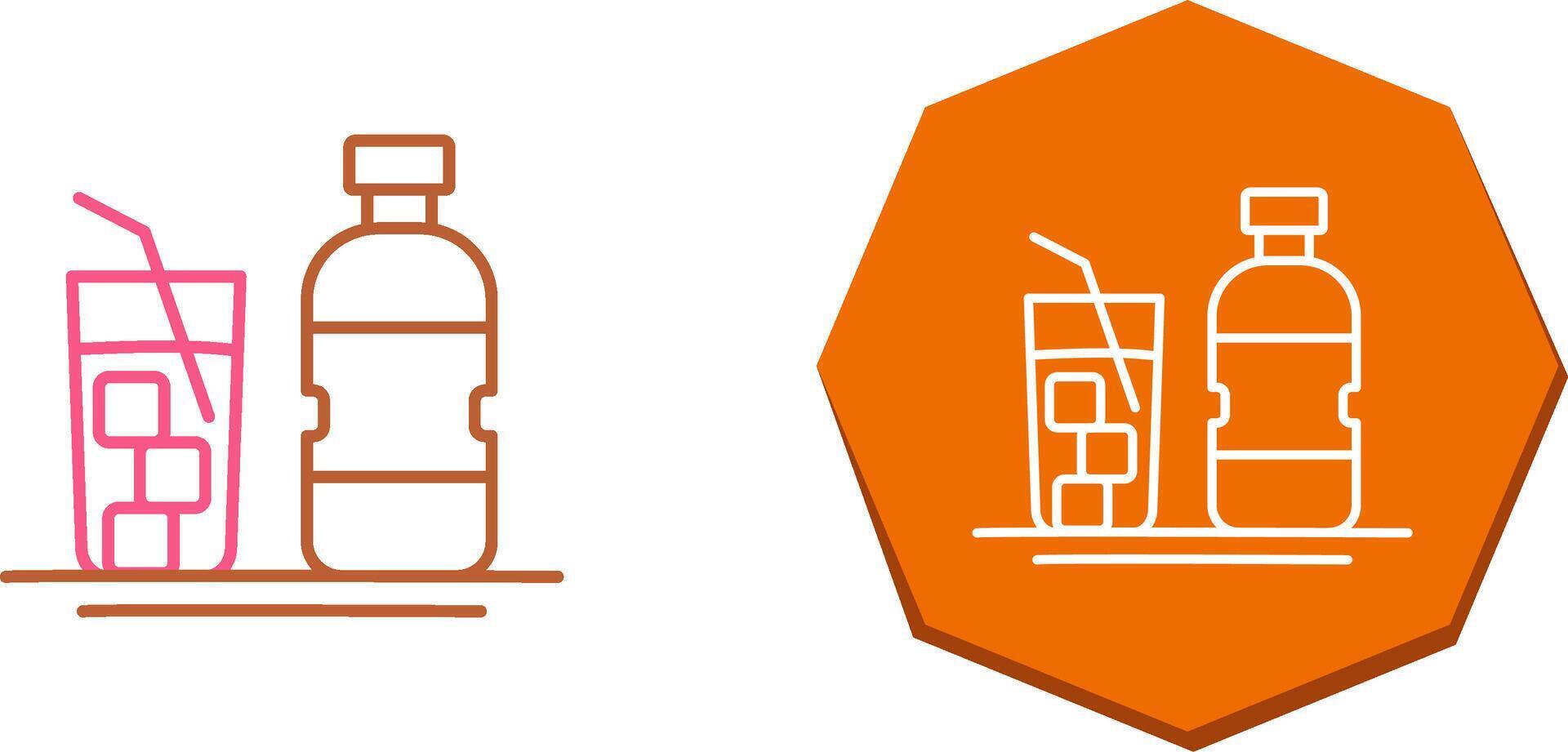 Mineral Water Icon Design vector