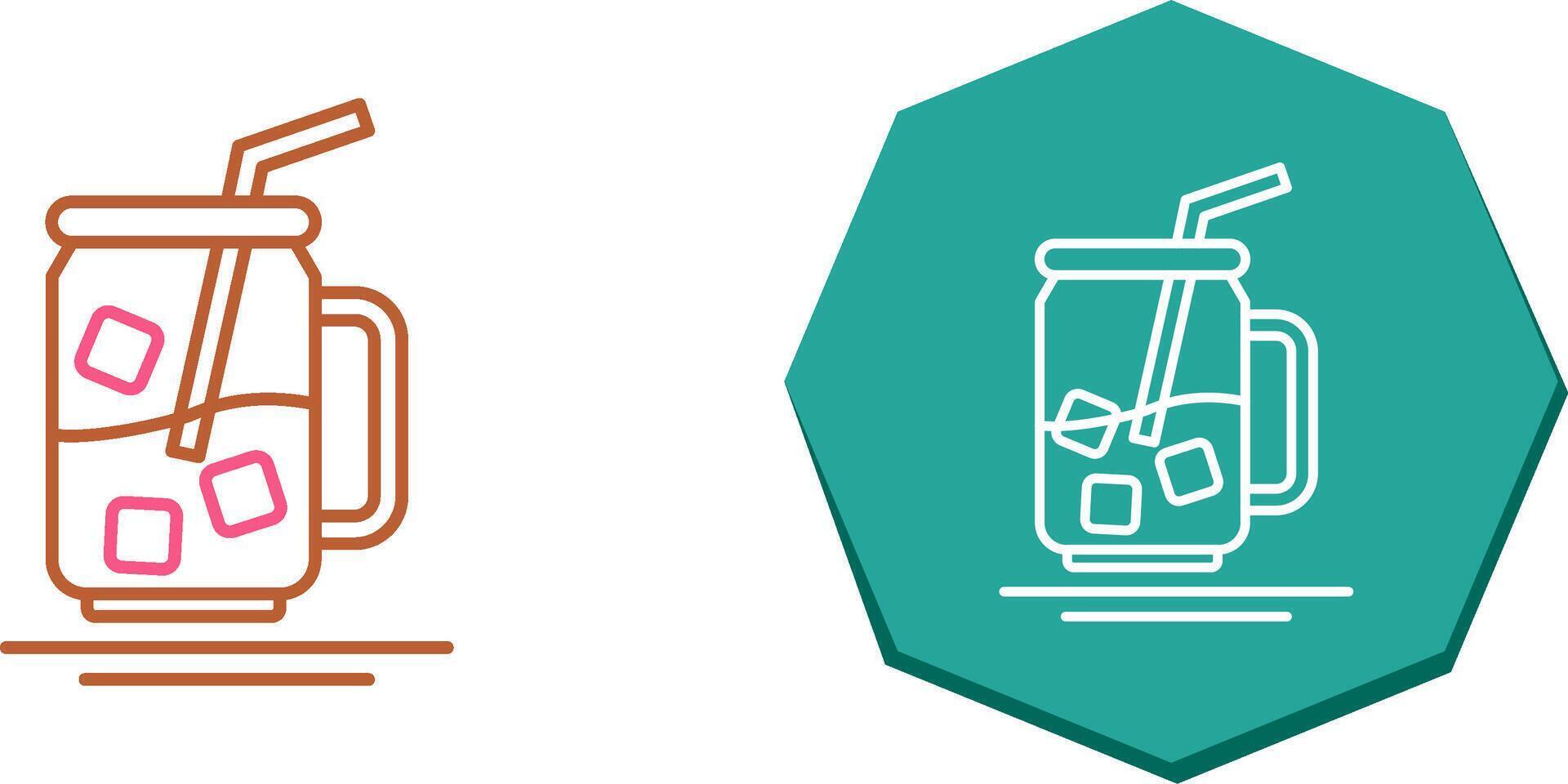 Iced Tea Icon Design vector