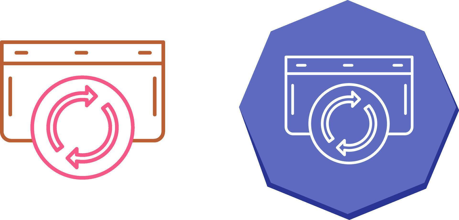 Refresh Icon Design vector