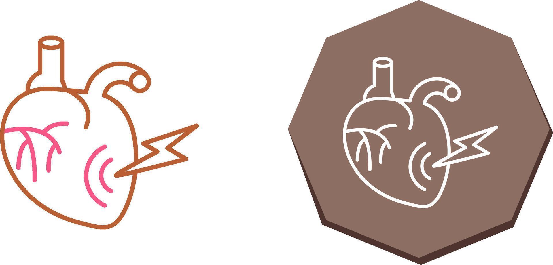 Heart Attack Icon Design vector