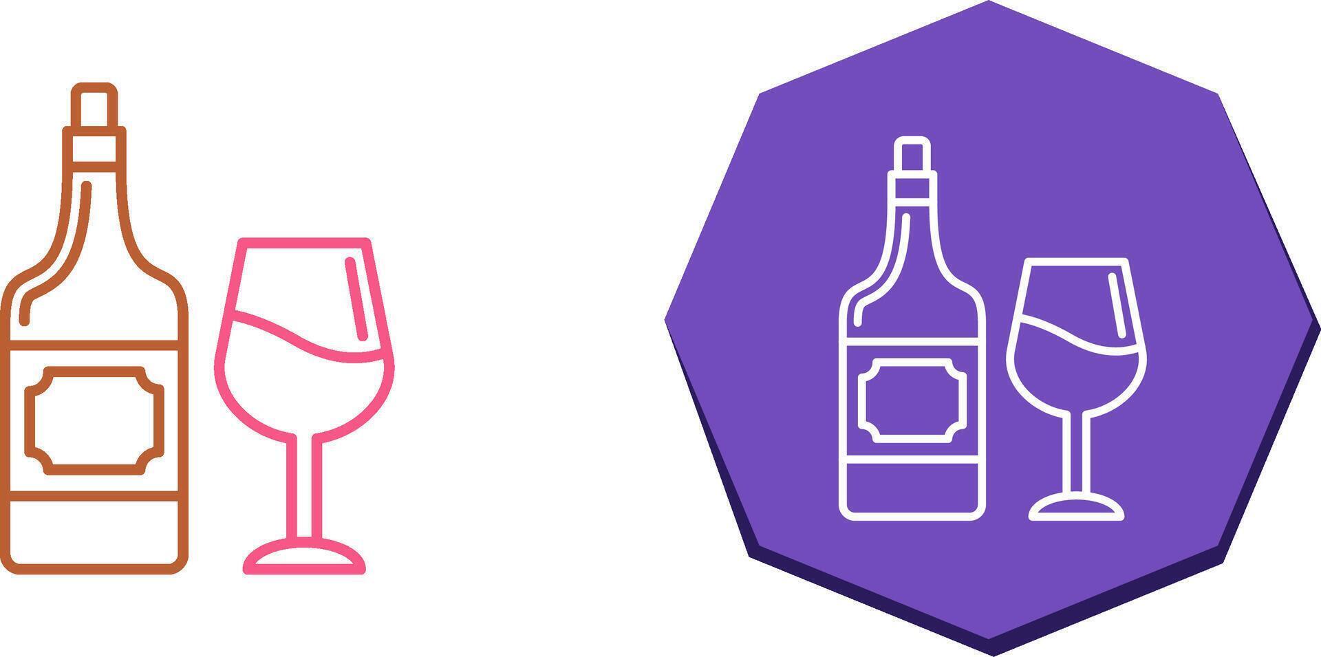 vino icono diseño vector