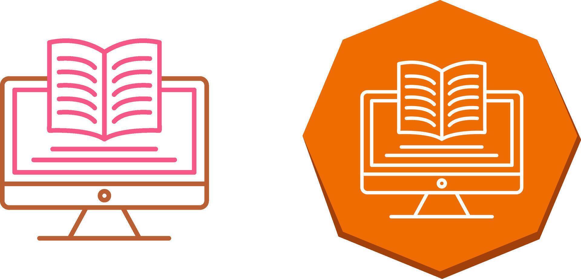 Digital Learning Icon Design vector