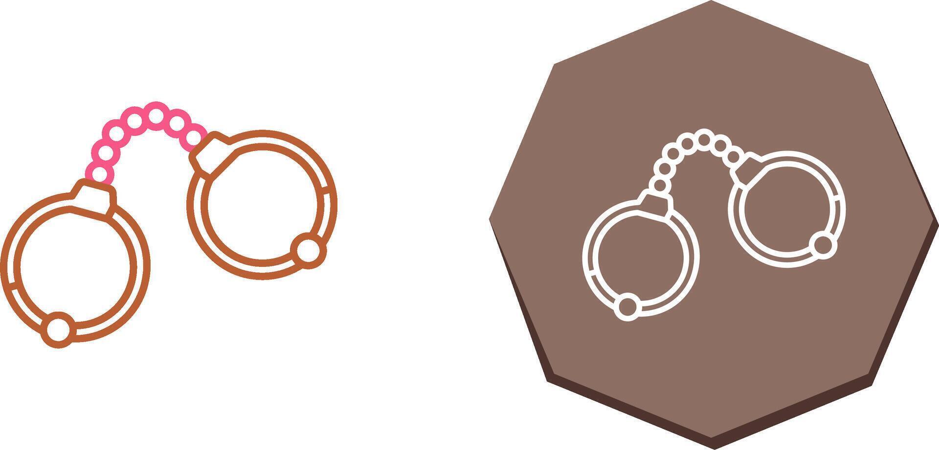 Handcuffs Icon Design vector
