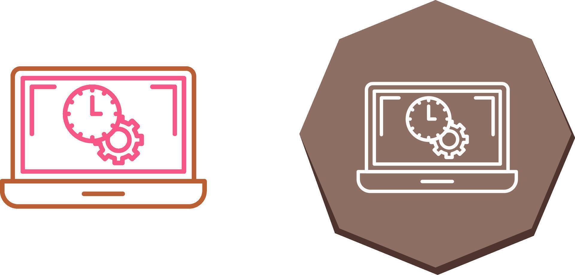 Flex Time Icon Design vector