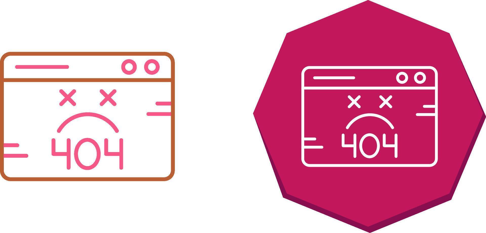 404 Error Icon Design vector