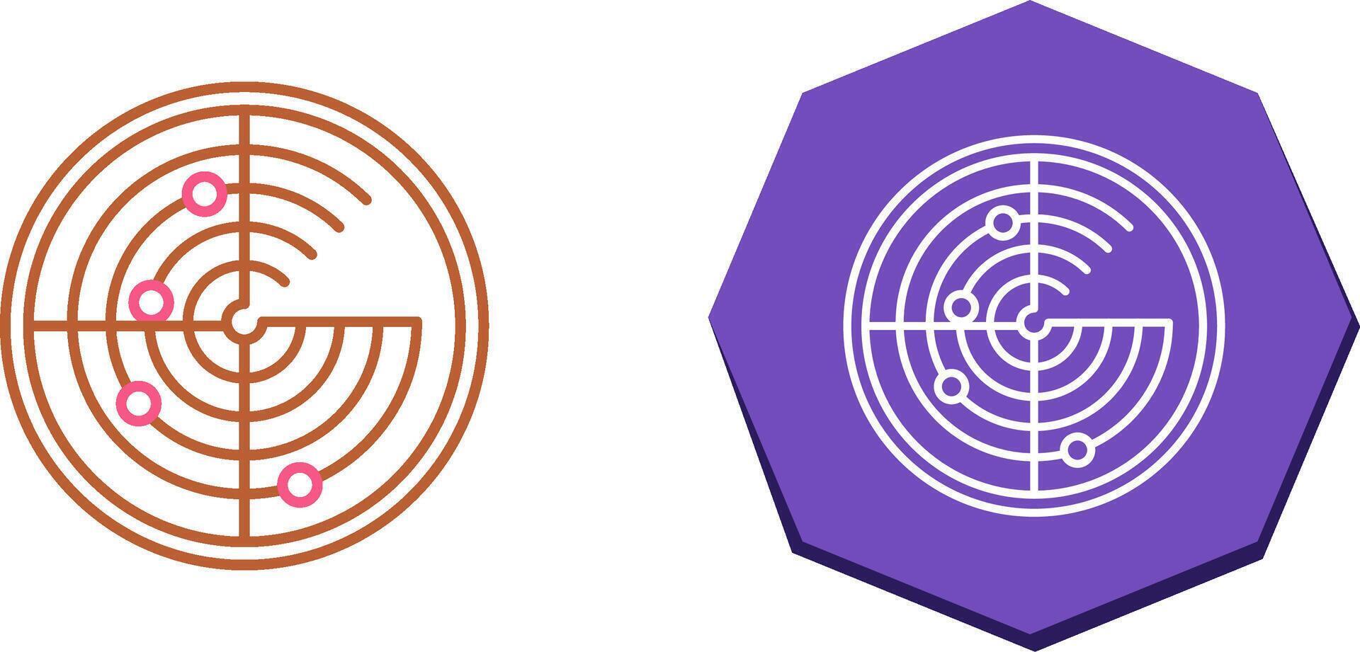 Radar Icon Design vector