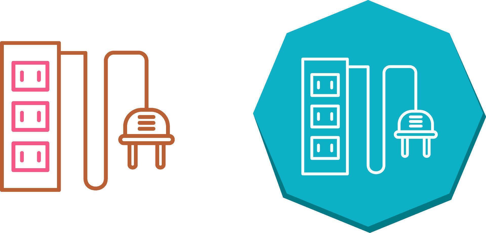 Power Socket Icon Design vector