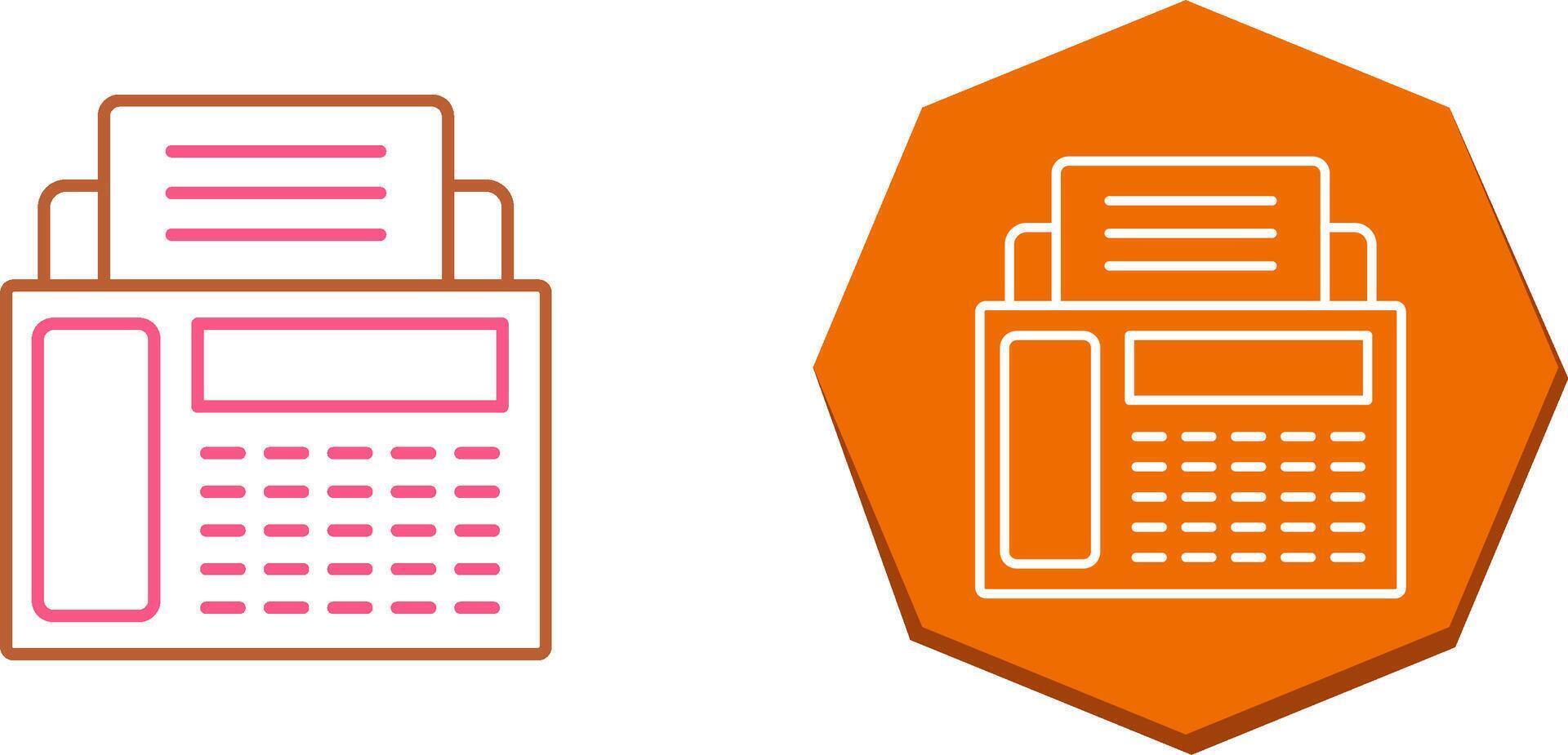 Fax Machine Icon Design vector