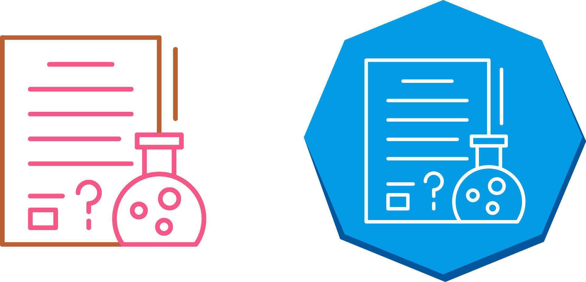 Hypothsis Icon Design vector