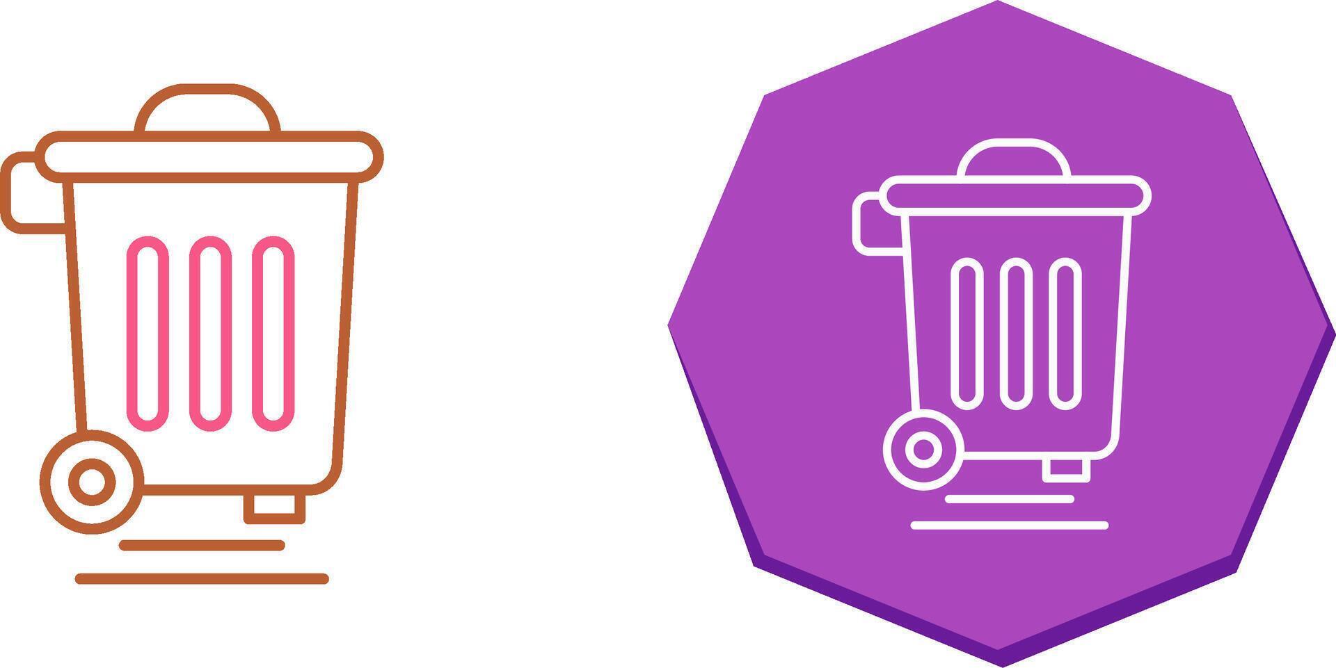 Dustbin Icon Design vector