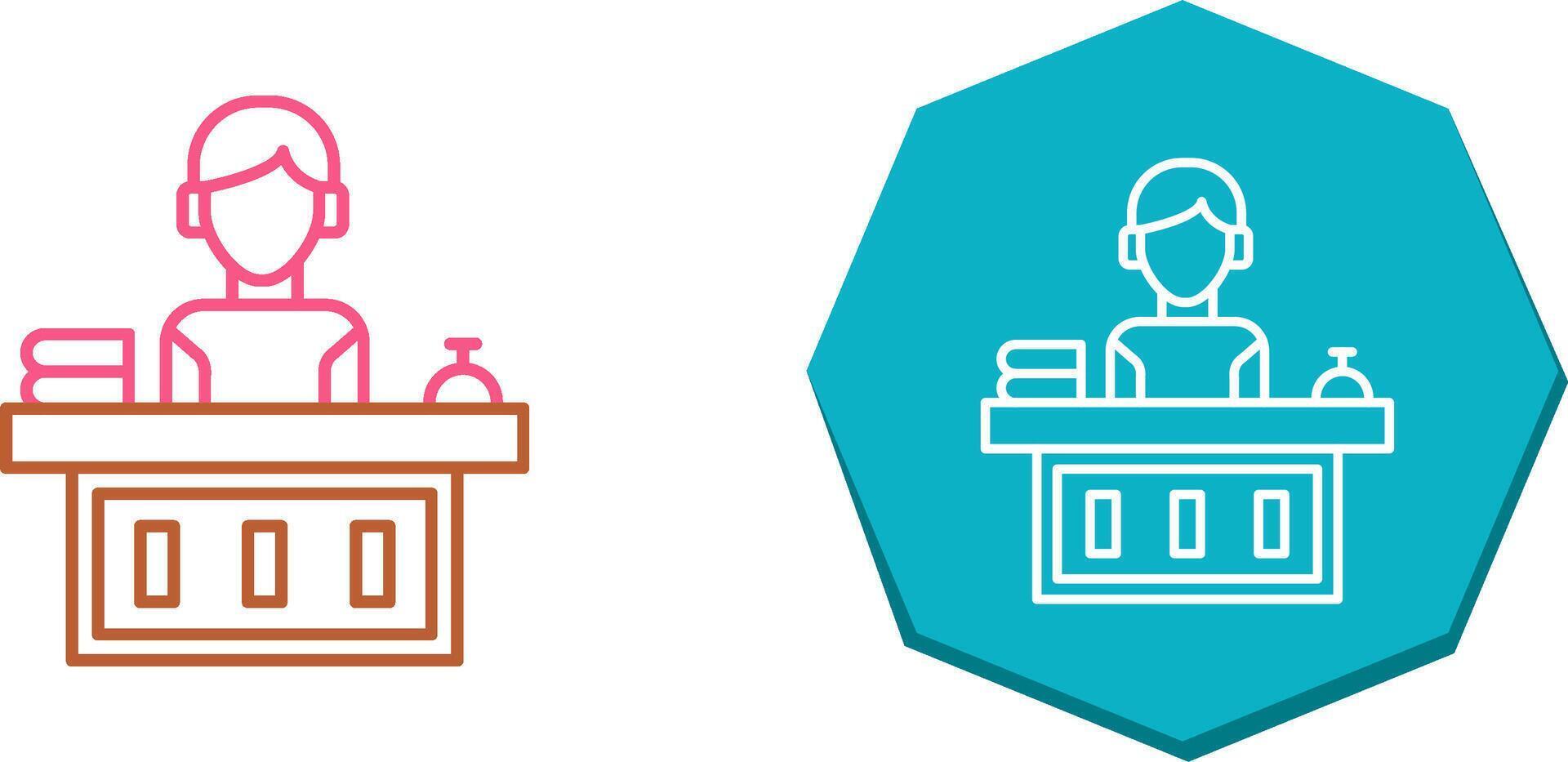Office Reception Icon Design vector