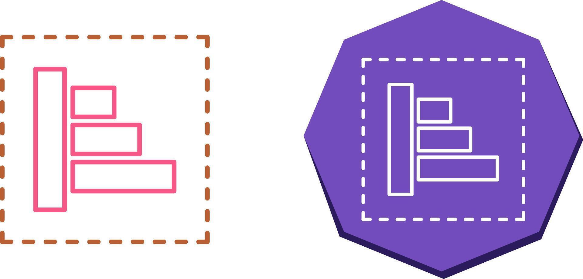 Object Alignment Icon Design vector