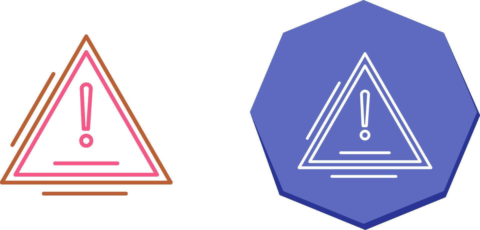 Warning Icon Design vector