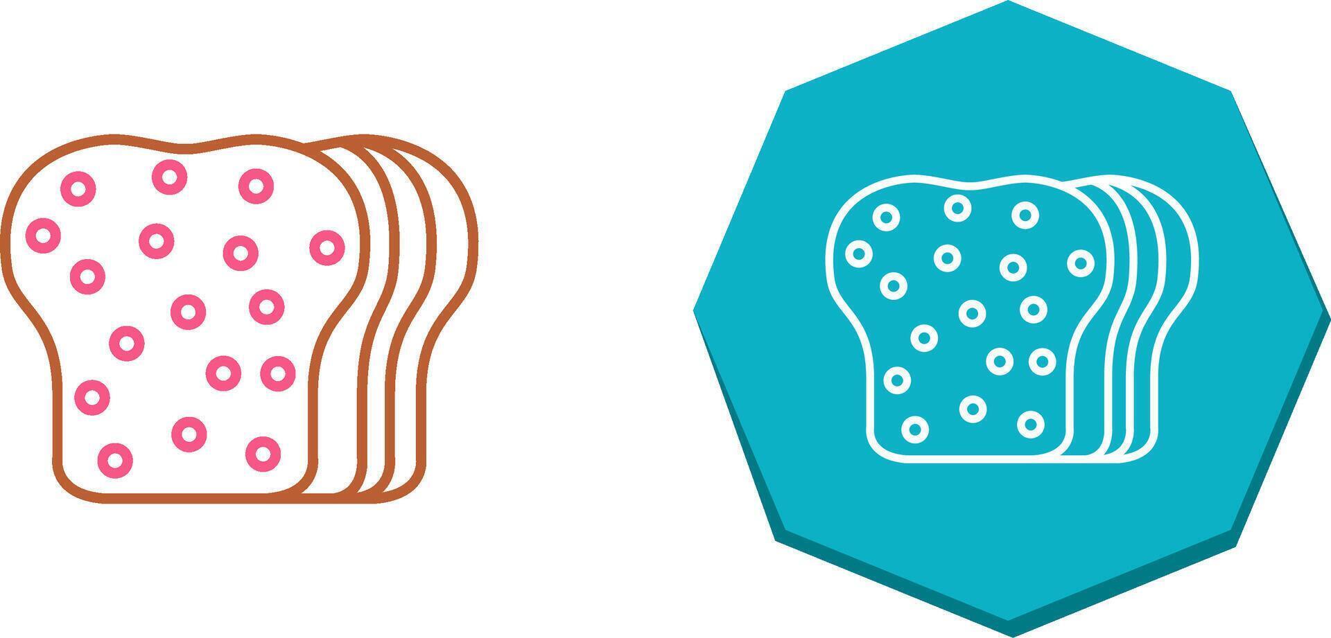 Bread Icon Design vector