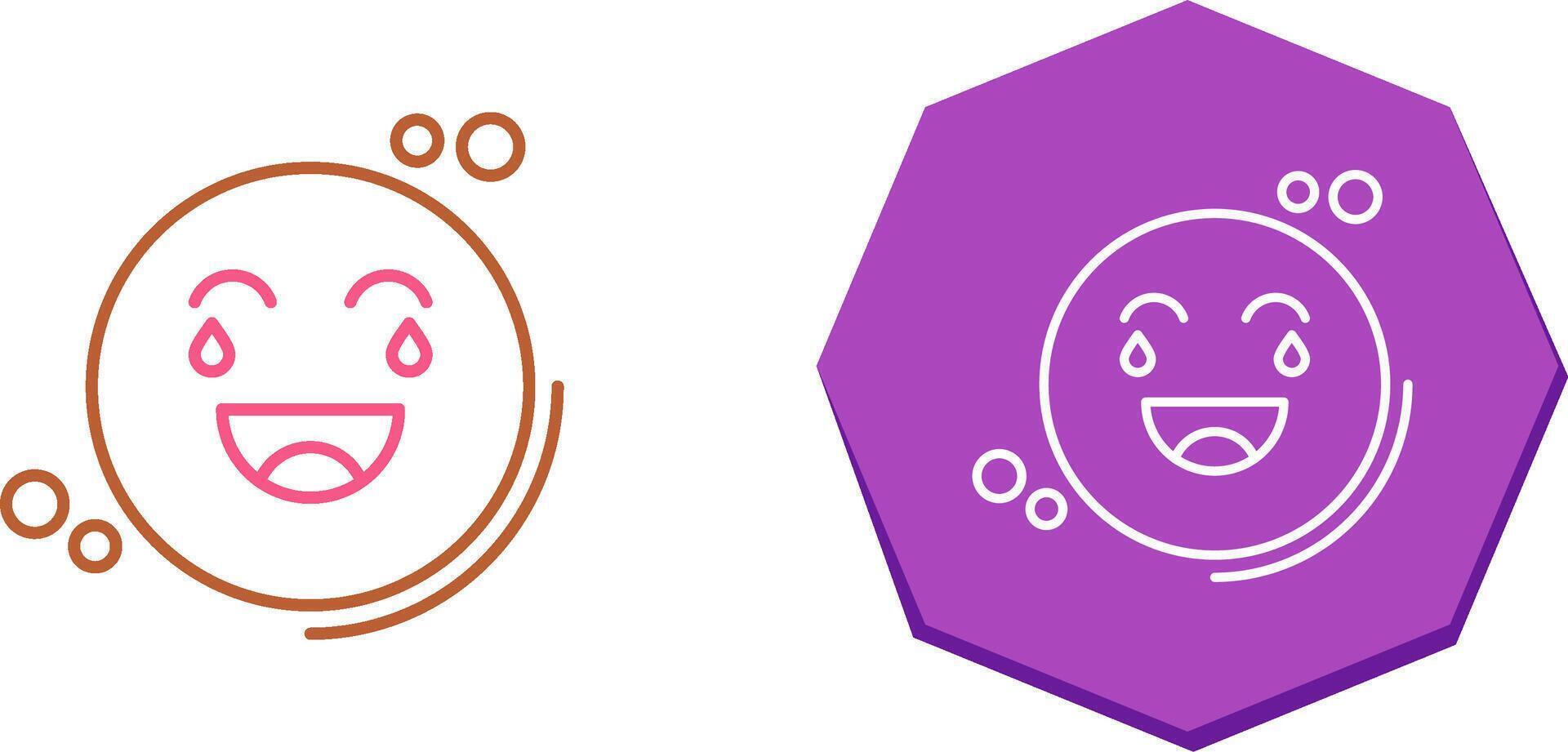 Loughing Icon Design vector