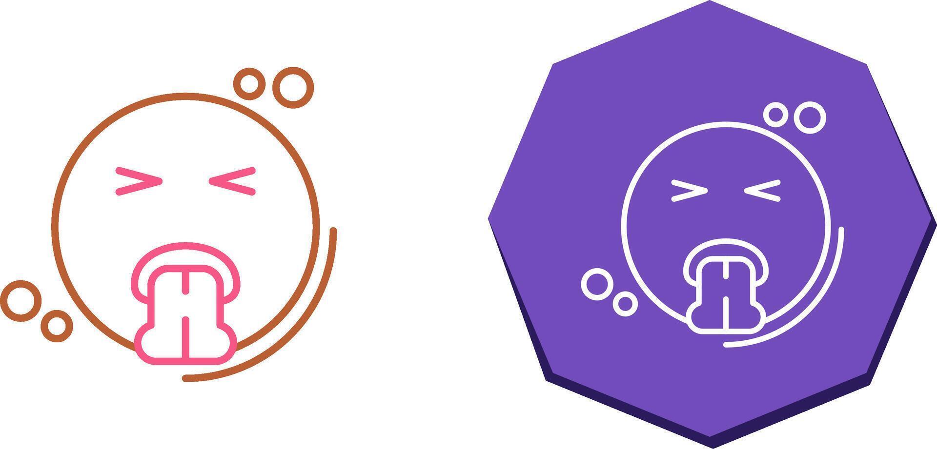 Vomit Icon Design vector