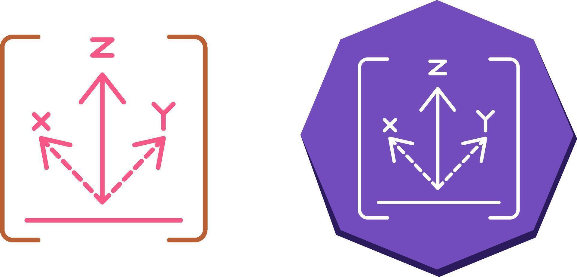 Axis Icon Design vector